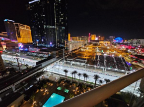 Strip & Sphere view - Separate Living room - 2 Full Bath - Full Kitchen - Balcony - 900 sqft - MGM Signature